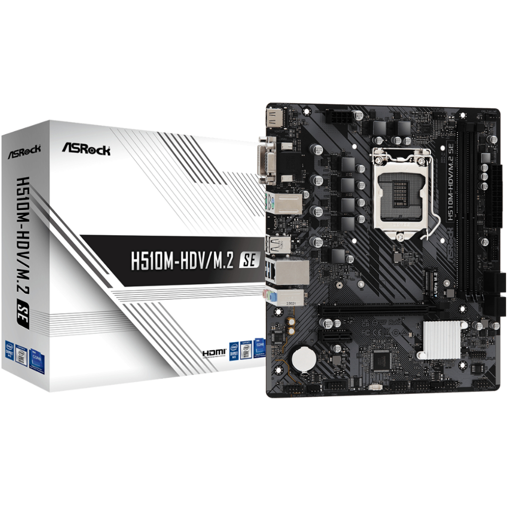 ASRock H510M-HDV/M.2 SE mATX เมนบอร์ด Intel / Intel LGA 1200