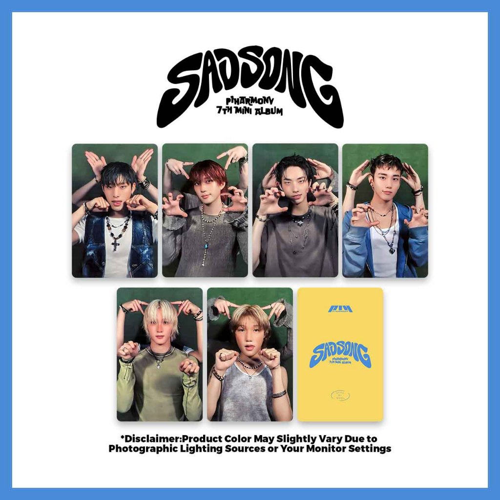 P.1Harmony Sad Song Unofficial Fanmade Kpop Photocards (2.0)
