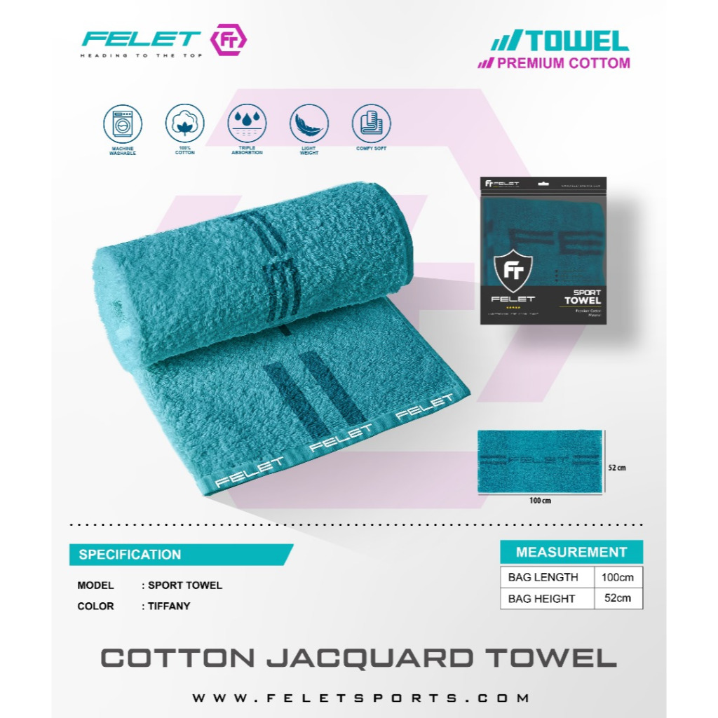 Felet Cotton Sport Towel JACQUARD Towel