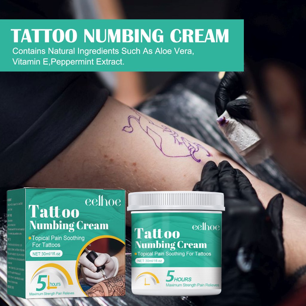 Tattoo Numb Cream 30ML Relief of Pain Piercing คิ้วถาวร Safe Fast 纹护理膏解 รอยสักคิ้ว - รูปที่ 4