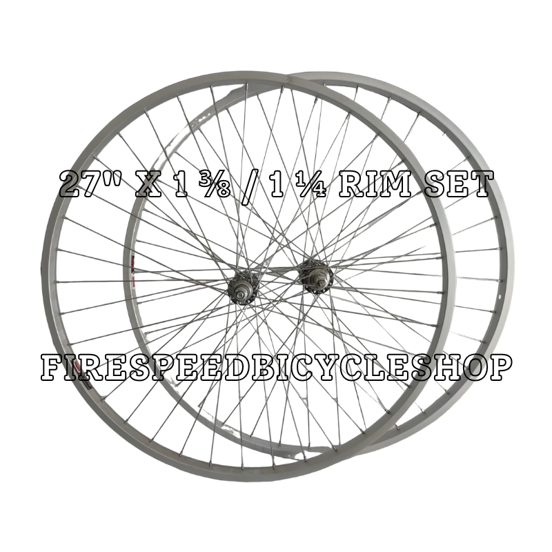 ชุด RIM BASIKAL 27" X 1 3/8 / 1/4 ALOI / SET RODA 27" X 1 3/8 / 1 1/4 BOLEH PASANG เบรค