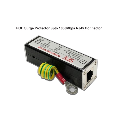 PoE Surge Protector upto 1000Mbps Surge Protector RJ45 Connector LAN Network Lightning Protector Per