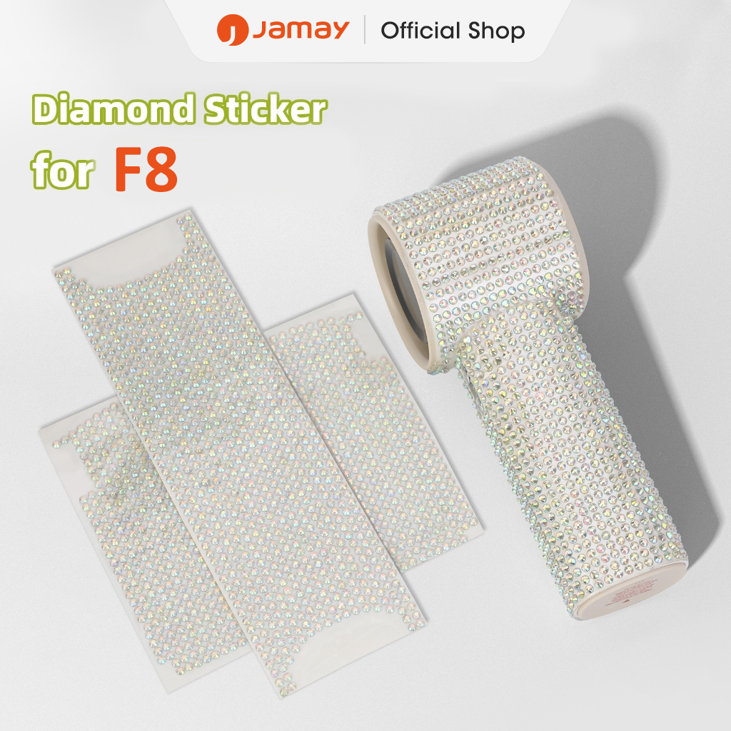 JAMAY DIY Mini Fan Sticker With Diamond (ไม่มีพัดลม) YZ01
