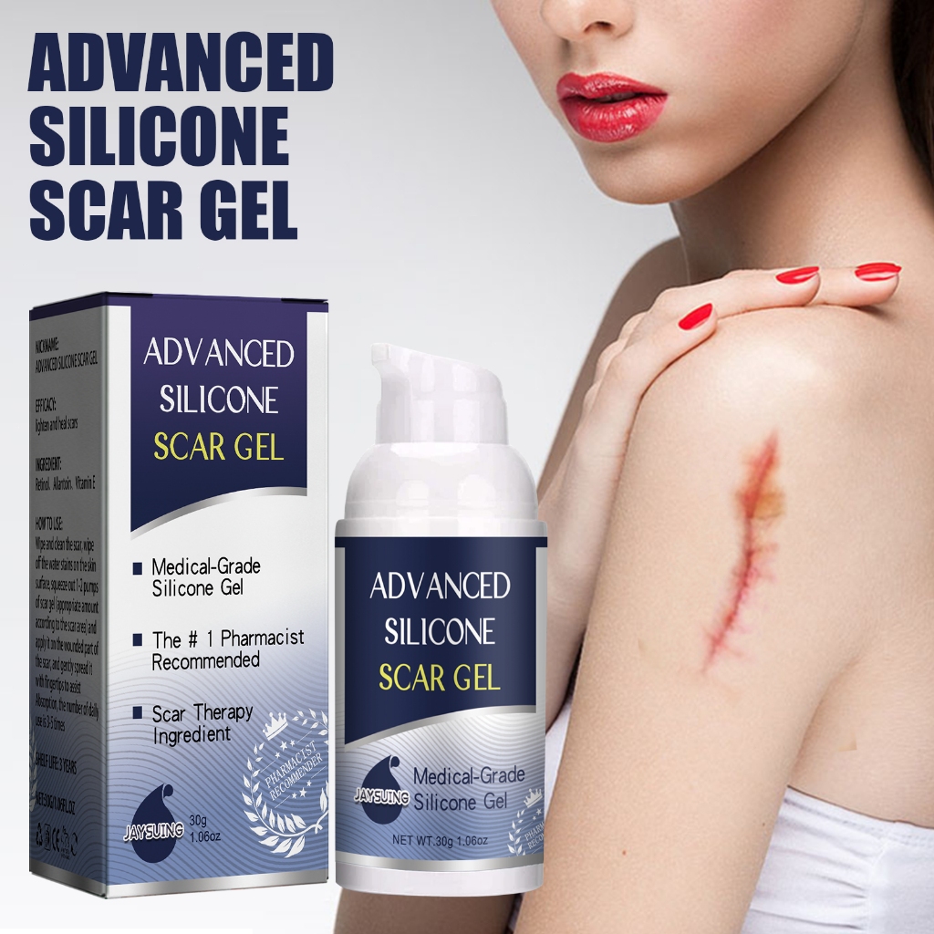 Jaysuing Scar Gel 30g Scar-Lightening Repairing Smoothing และ Moisturizing Skin Care Gel