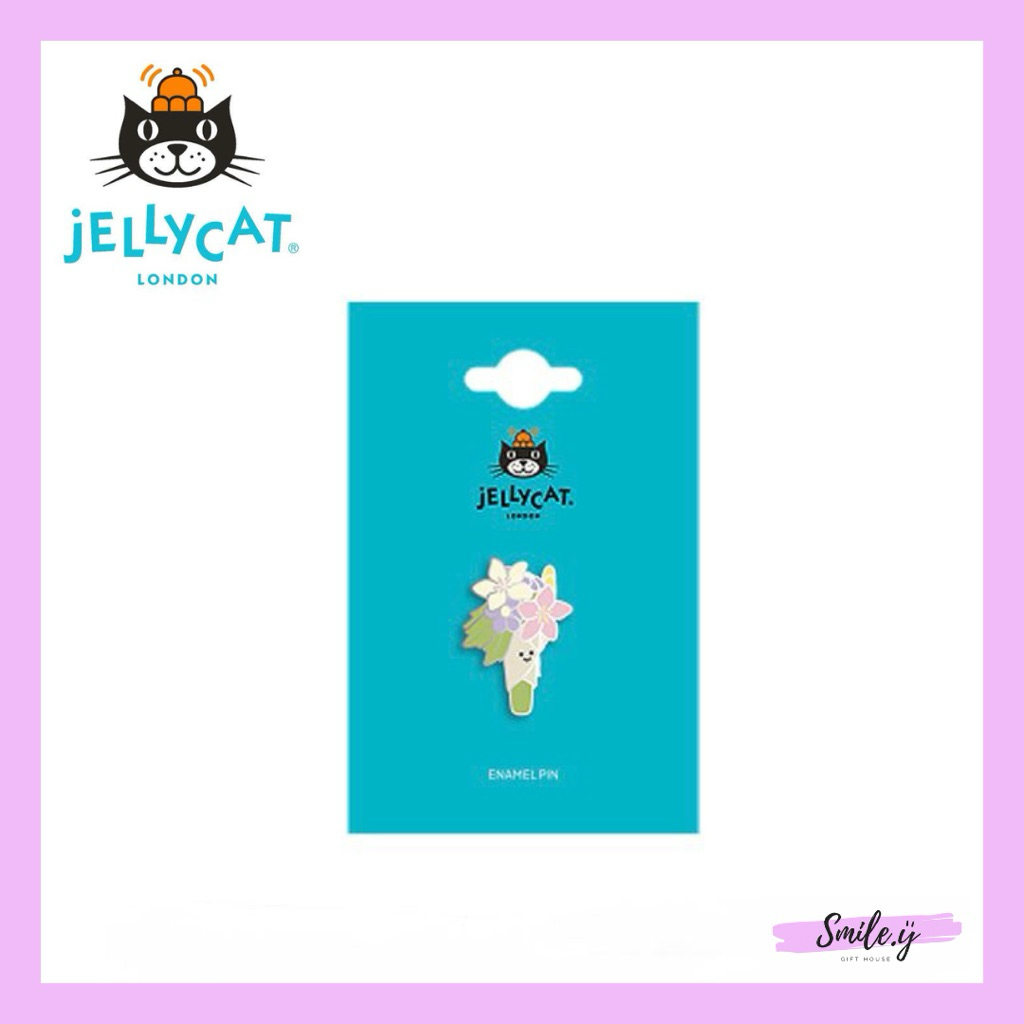 JELLYCAT LONDON ของแท้ Limited Edition Amuseables Bouquet Of Flowers - เข็มกลัดเคลือบ
