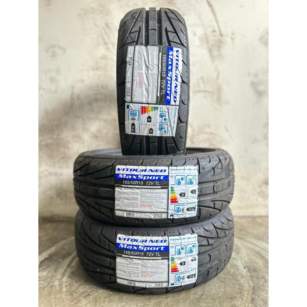 165/50/15 Vitour Neo MaxSport Tayar 2026 (ขายธรรมดาสําหรับ 2 ชิ้นหรือ 4 ชิ้น)