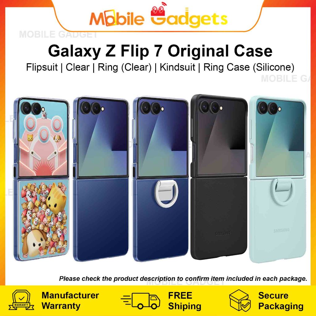 เคส Samsung Galaxy Z Flip 7 [Flipsuit Clear Ring (ใส) Kindsuit Ring (ซิลิโคน)]