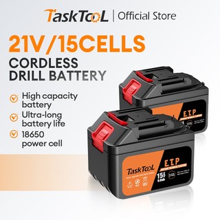 TASKTOOL 2888VF 988VF 15 sections of  Large capacity lithium battery Cordless drill battery for Makita battery 12v