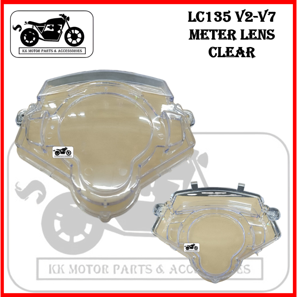 [GOOD QUALITY !!!] YAMAHA LC135 LC 135 V2 V3 V4 V5 V6 V7 METER LENS/ฝาครอบเมตร CLEAR JERNIH
