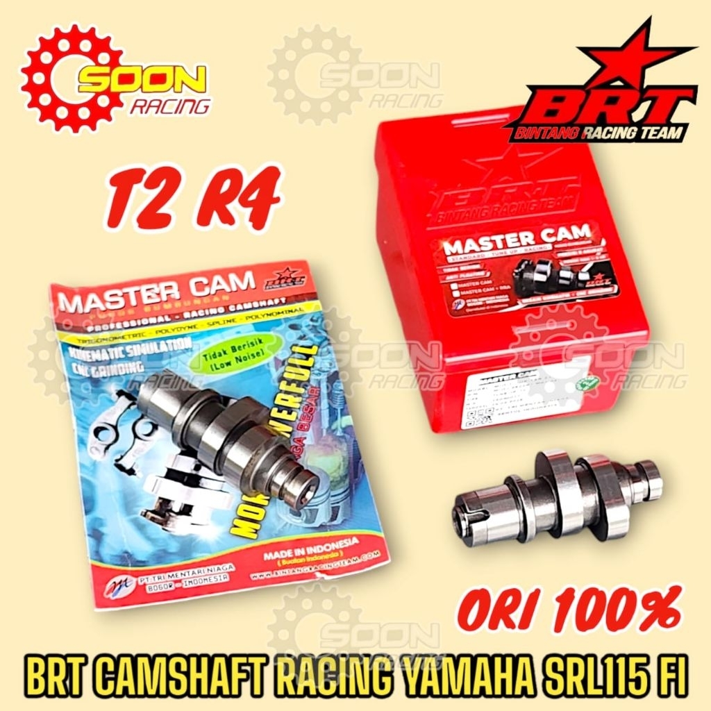 BRT SRL115 FI CAM RACING CAMSHAFT T2 R4 YAMAHA LAGENDA SRL115 CARB FI