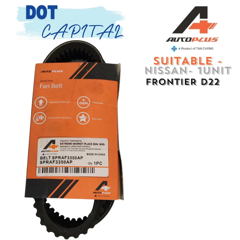 AUTOPLUS NISSAN FRONTIER D22 FAN BELT SP-RAF3350 (TAN CHONG -AUTO +~BRAND) TCSPRAF3350-AP