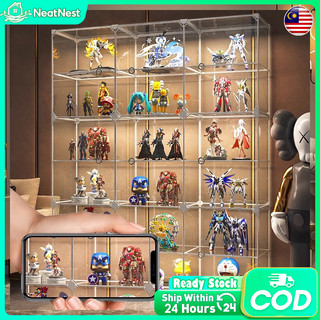 Transparent Storage Cabinet Stackable Handmade model Storage Cabinet Display Stand Box DIY 收納展示柜