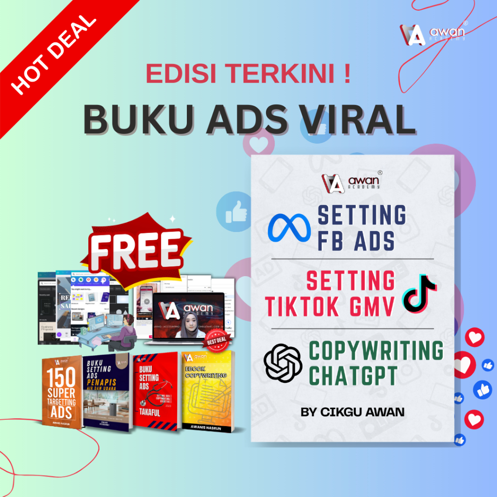 หนังสือโฆษณาการสอนฉบับสมบูรณ์ ( FB ADS, TIKTOK GMV & COPYWRTING CHATGPT SETTING BOOK)