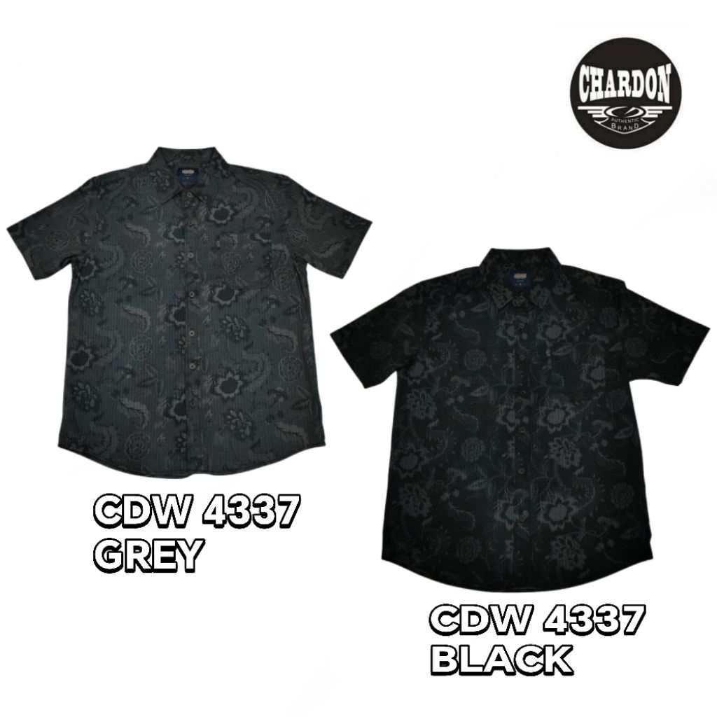 CHARDON เสื้อเชิ้ตคอปกลําลอง baju Kemeja koler CDW 4337