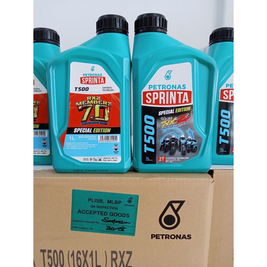 PETRONAS 2T(T500) 2T(T500 RXZ EDITION) 4T F100(SAE40 1L) 4T F700(15W-50 1L)