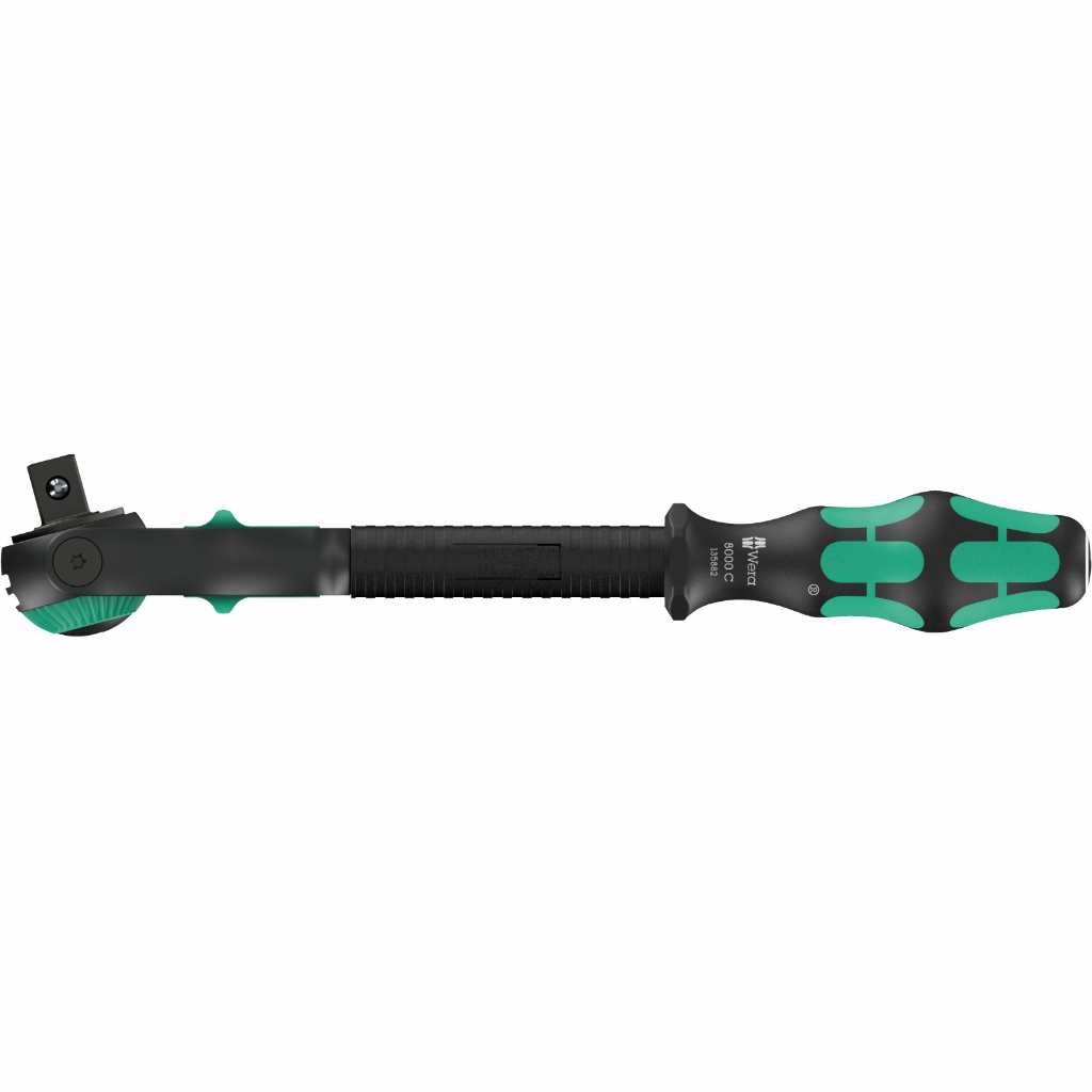 *จํากัด* Wera 8000 C Black Edition Zyklop Speed Ratchet พร้อมไดรฟ์ 1/2" 05135882001