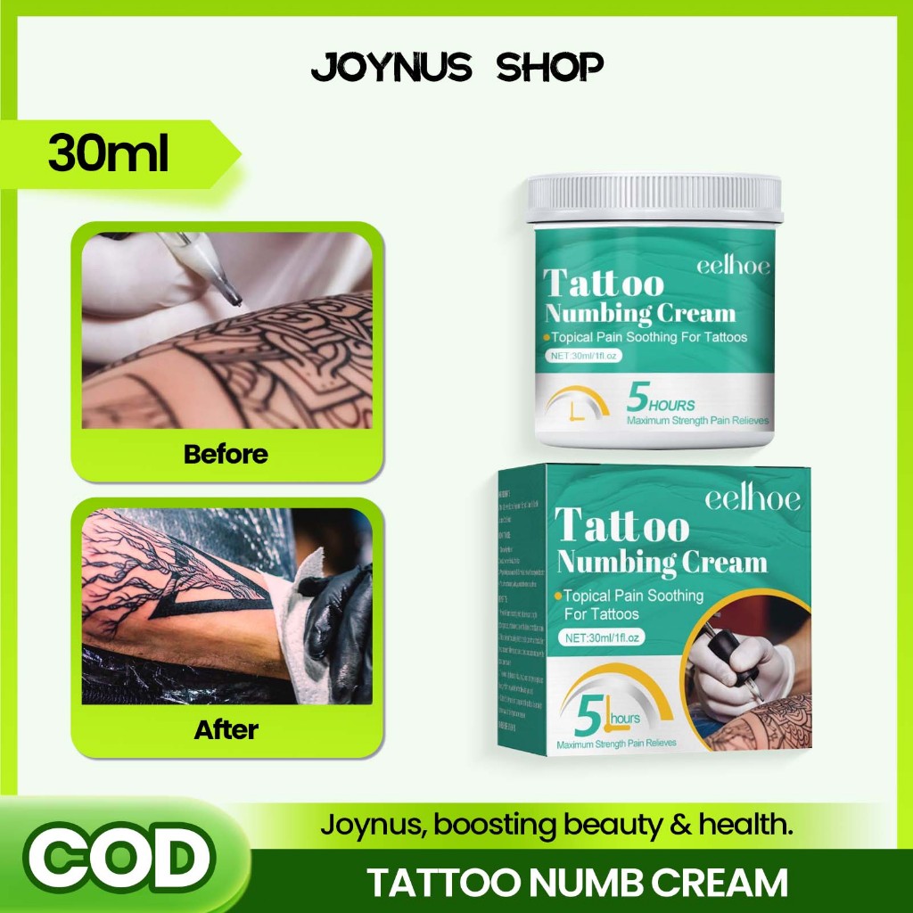 Tattoo Numb Cream 30ML Relief of Pain Piercing คิ้วถาวร Safe Fast 纹护理膏解 รอยสักคิ้ว