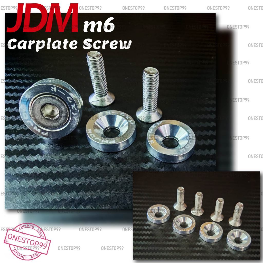 JDM m6 สกรูคาร์เพลทใหม่ 2biji
