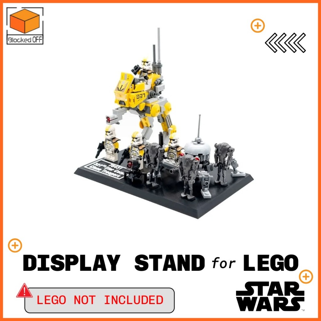 ขาตั้งจอแสดงผลสําหรับ Lego Star Wars 327th Star Corps Battle Pack (75432)