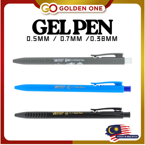 ASTAR G SERIES GEL PEN / ปากกาเจลแบบยืดหดได้ 0.5MM/0.7MM/0.38MM (G5/G7/G38) (PRICE FOR 1 ชิ้น)