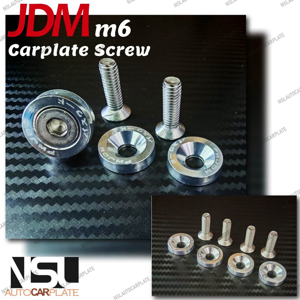 JDM m6 สกรูคาร์เพลทใหม่ 2biji