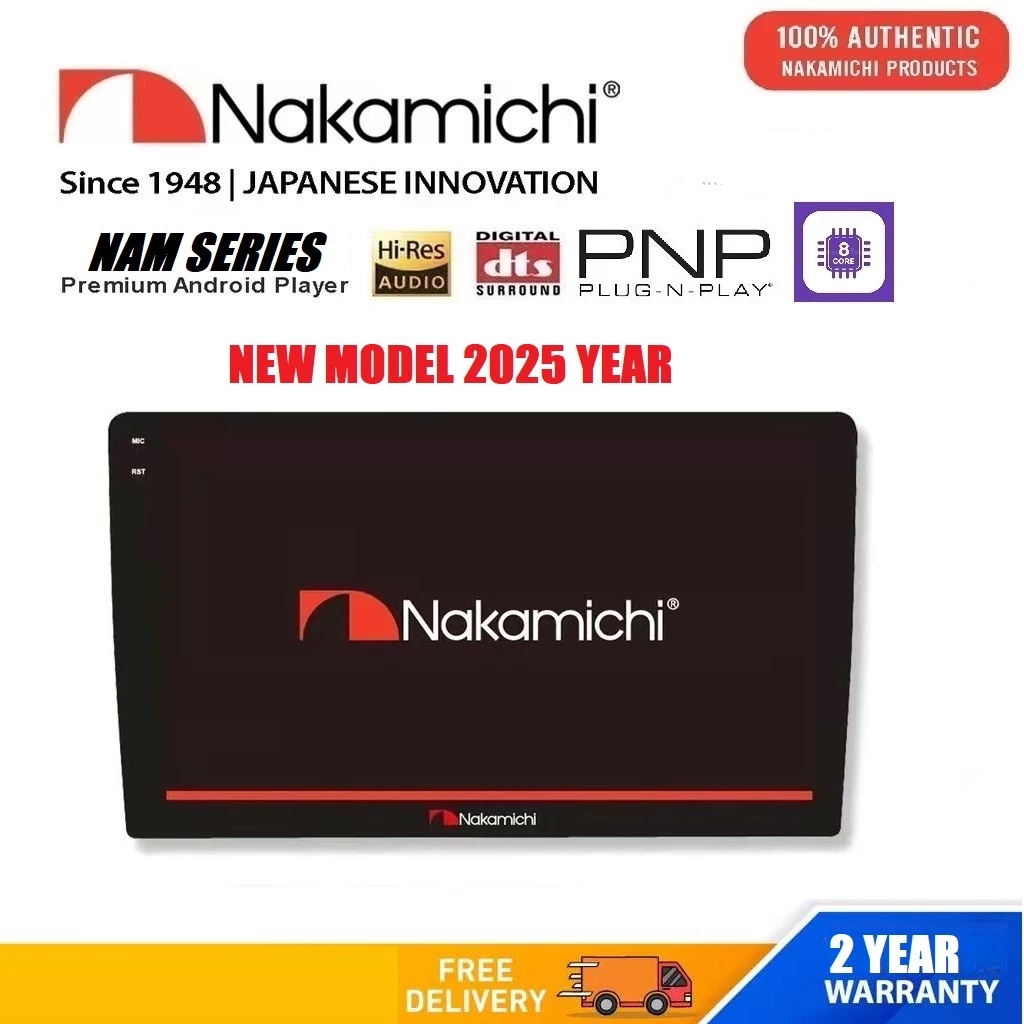 NAKAMICHI NAM6550M 3+32GB 10 "ระบบ DSP เครื่องเล่น Android ในรถยนต์