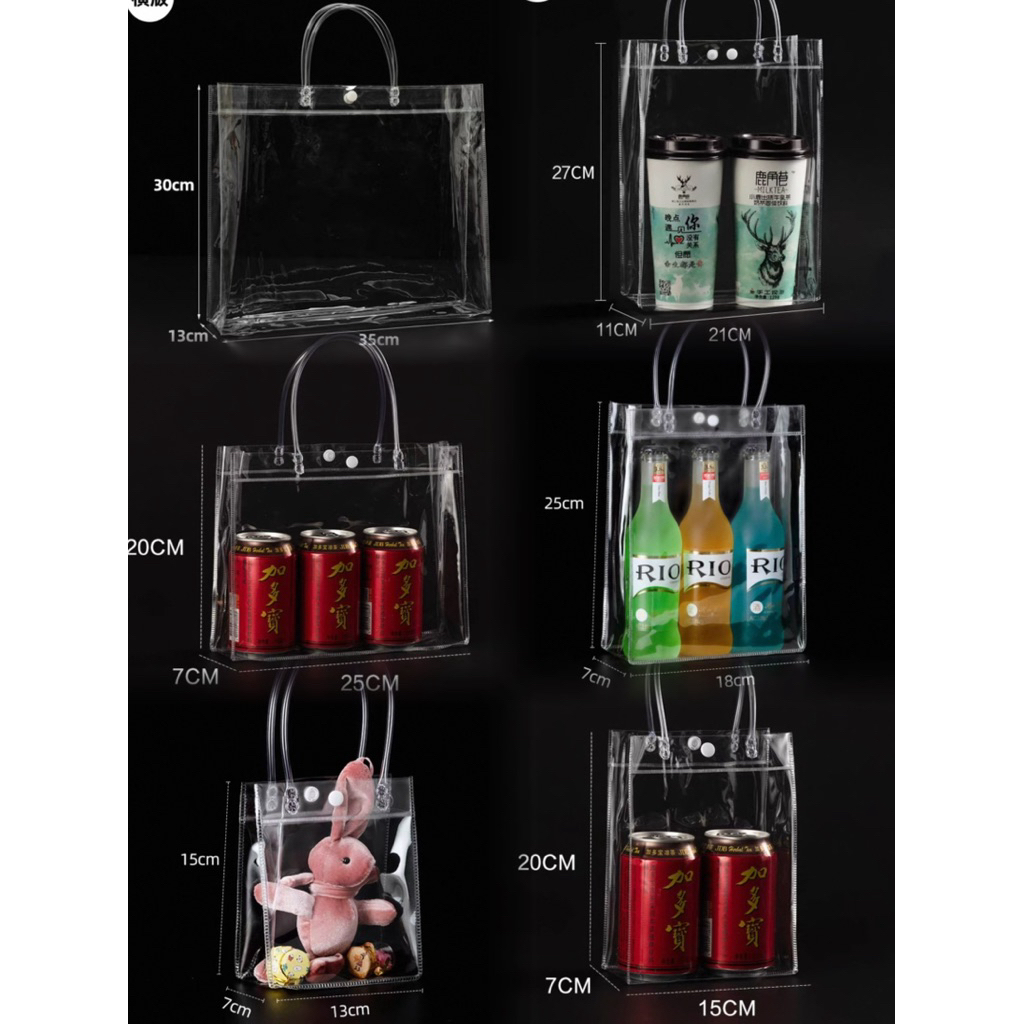 PVC SOFT BAG WITH HANDLE BAG TOTE BAG