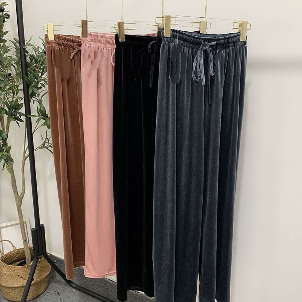 SELUAR SLACK CORDUROY STRAIGHT CUT ผู้หญิง