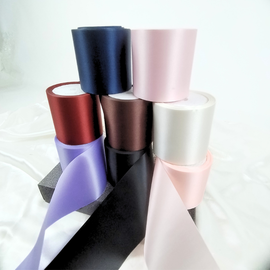 7.5 ซม. (3 นิ้ว) x 15Yards Satin Ribbon / Reben Satin / 丝带 / 带