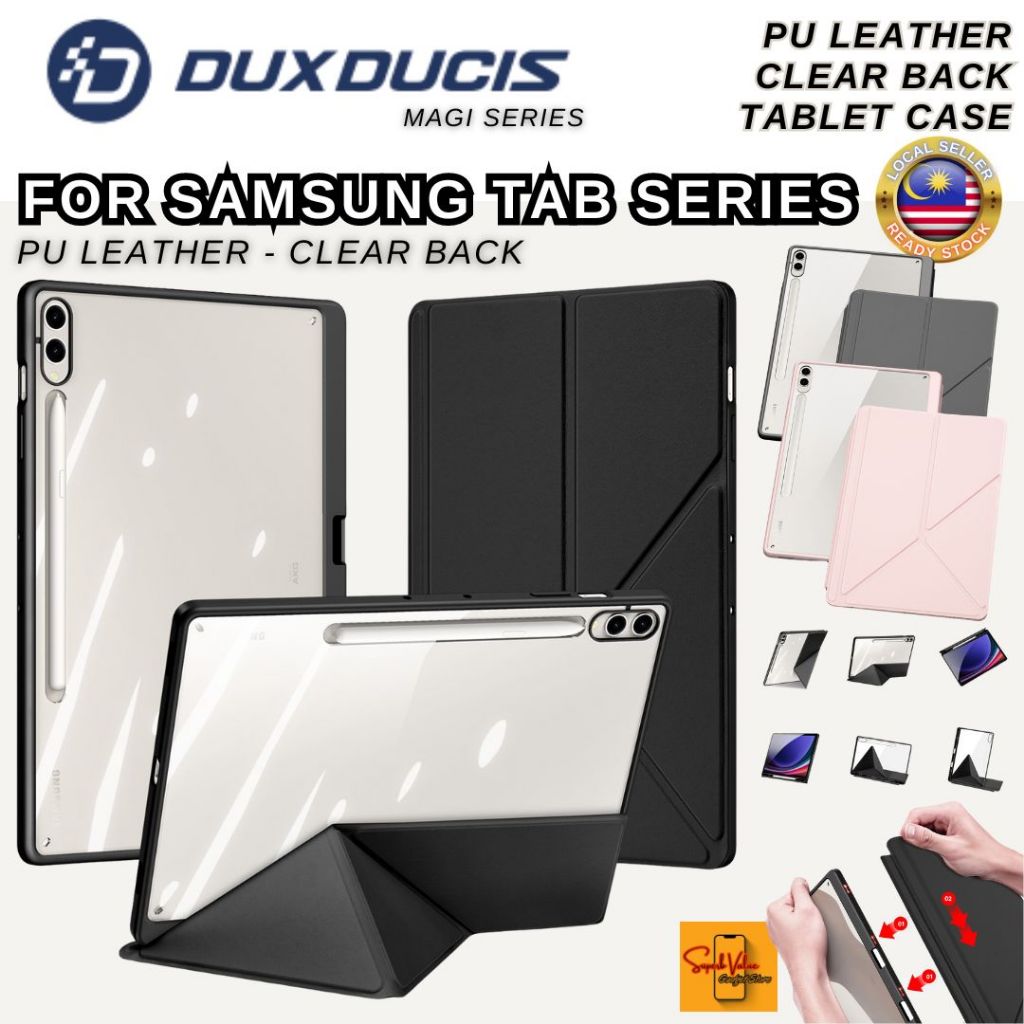 DUX DUCIS MAGI ที่ถอดออกได้หนังสําหรับ Samsung Galaxy Tab S11 S10 S9 S8 Ultra FE Plus S6 Lite