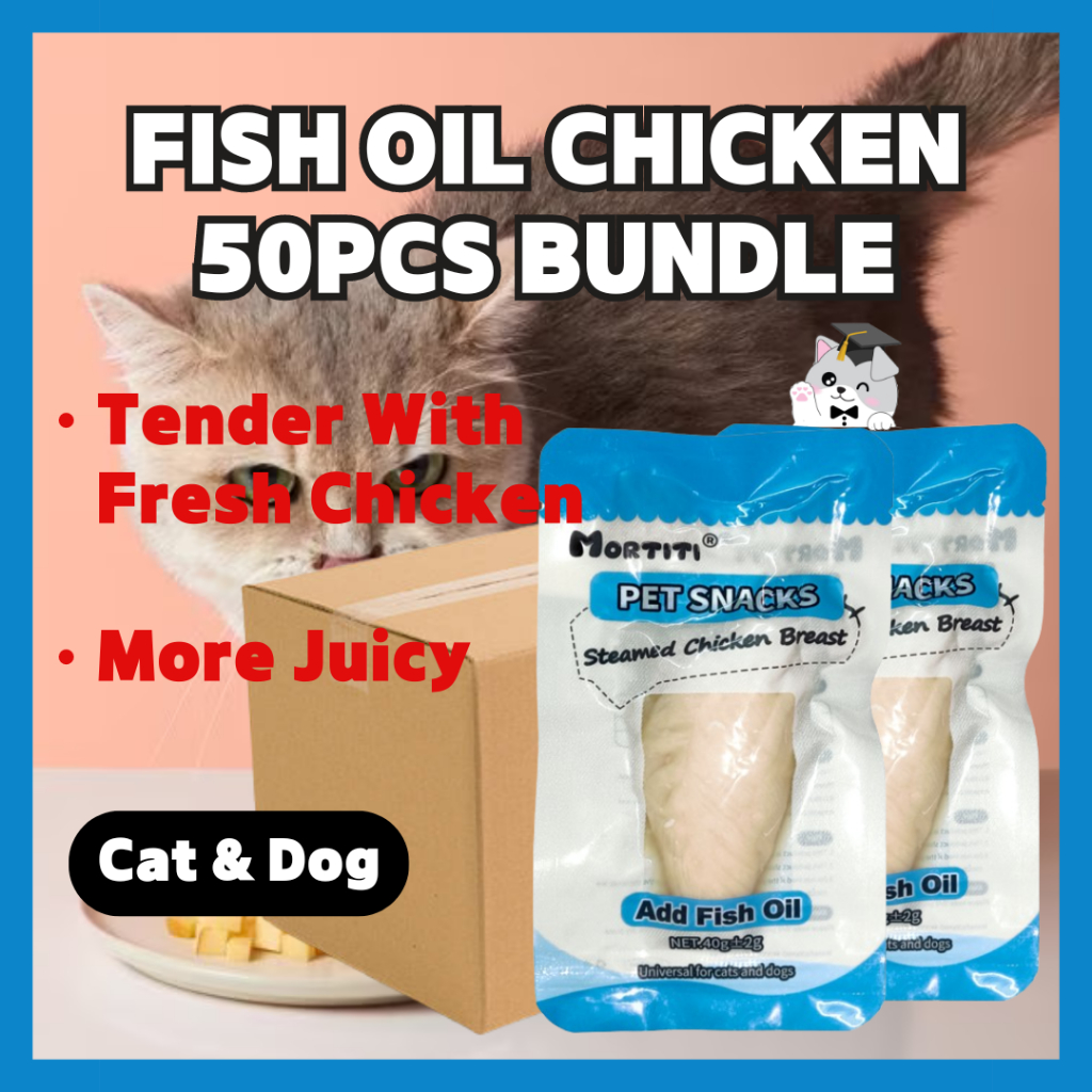 MORTITI อกไก่สําหรับแมวอกไก่สําหรับสุนัข Dada Ayam Kucing Dada Ayam Untuk Kucing