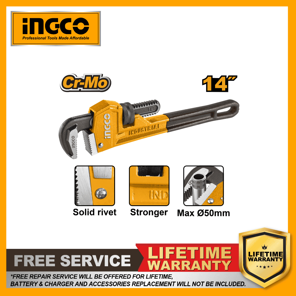 INGCO ประแจขันท่อ HPW0814