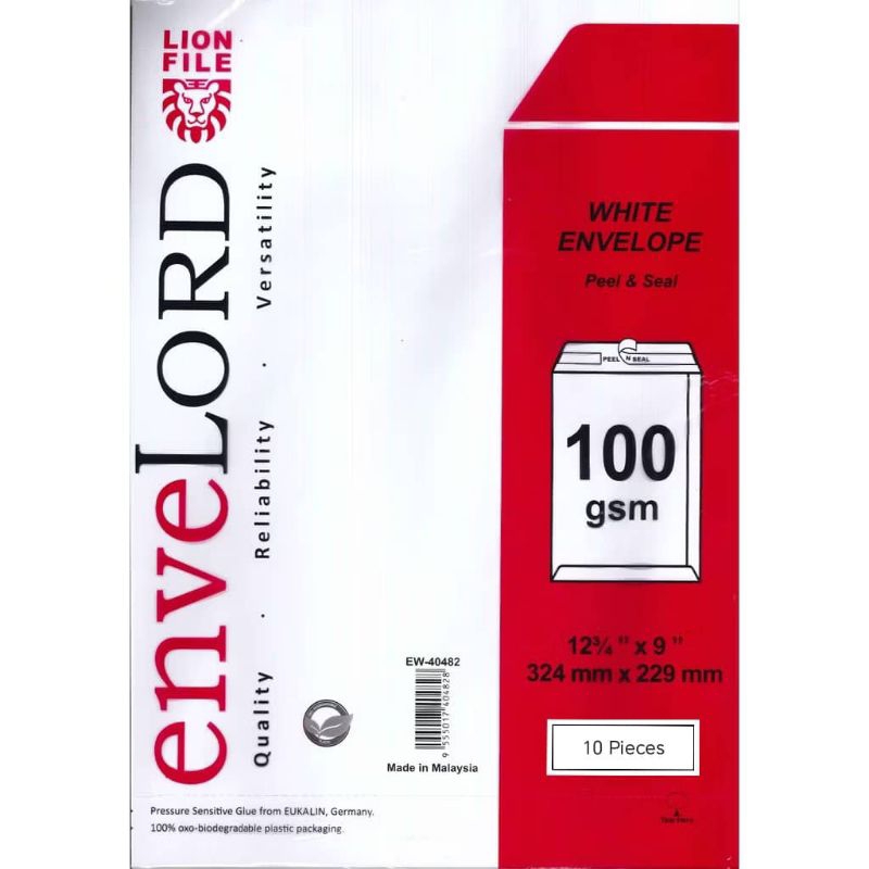 A4 Envelope White colour/Peel & Seal 10 ชิ้น ต่อ pkg