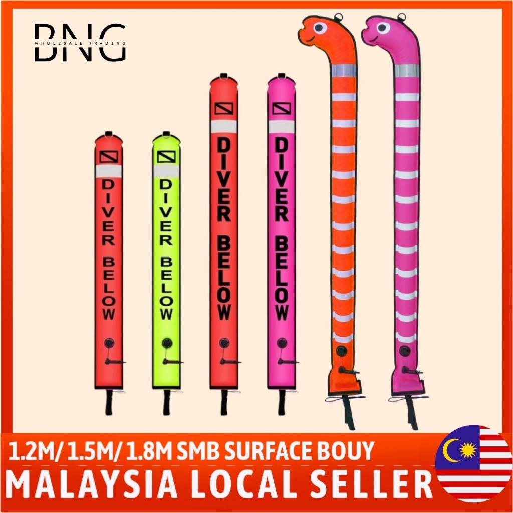 ULTRAGEAR DIVING SMB DIVING Float SMB 1.2m / 1.5m / 1.8m – Scuba DIVING Safety Marker