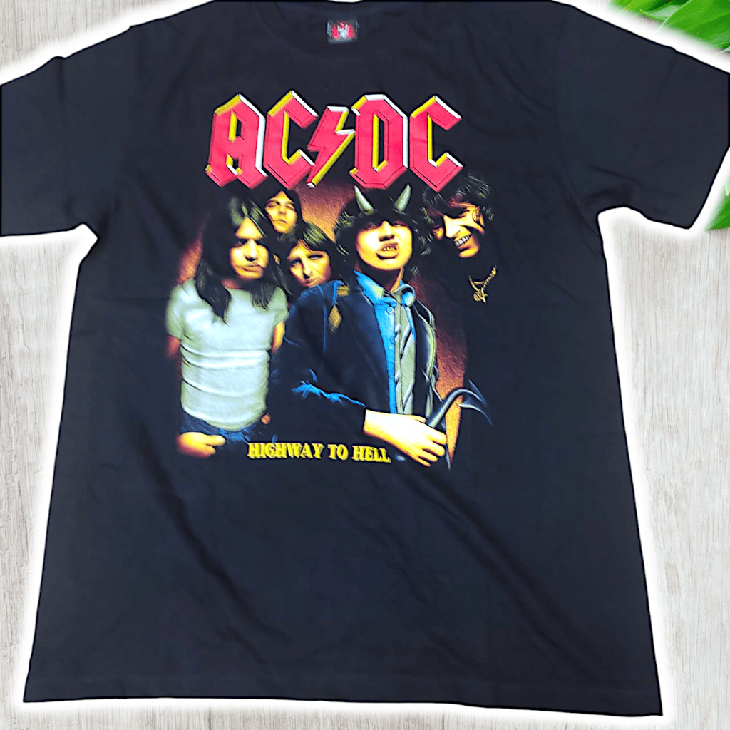 Baju ACDC (ตัวเลข) เสื้อยืด Band Rock Yeah