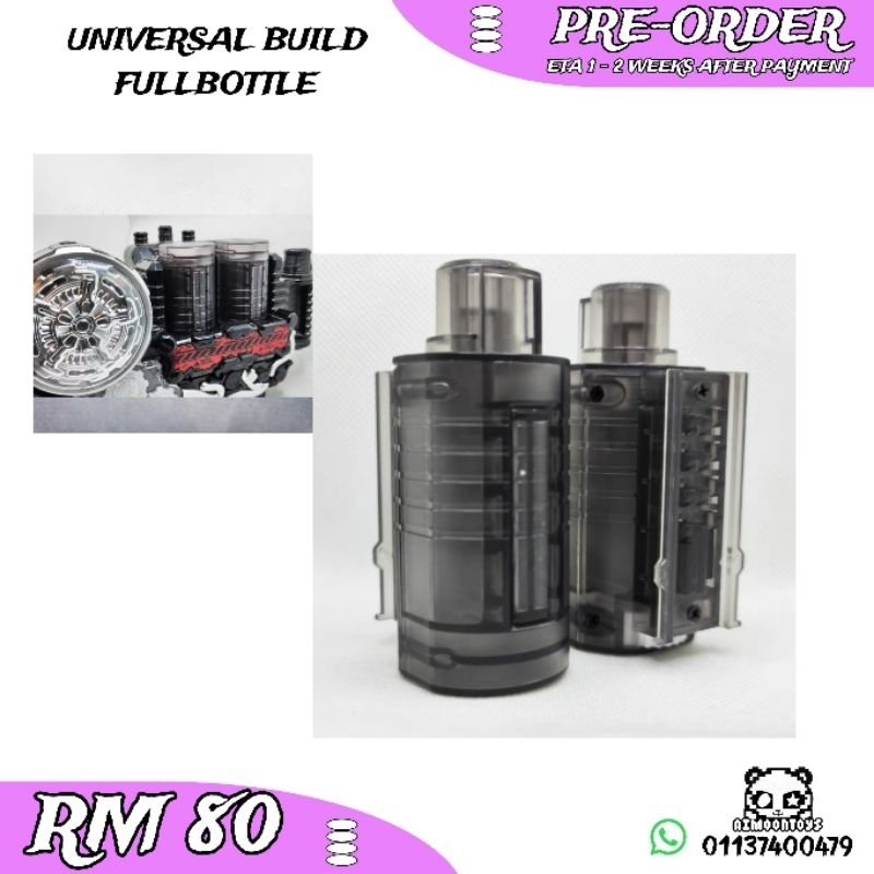 Preorder KO SET Universal Build Fullbottle ขวดสําหรับ Haking DX Build + Evol Evolt Driver Belt Kamen