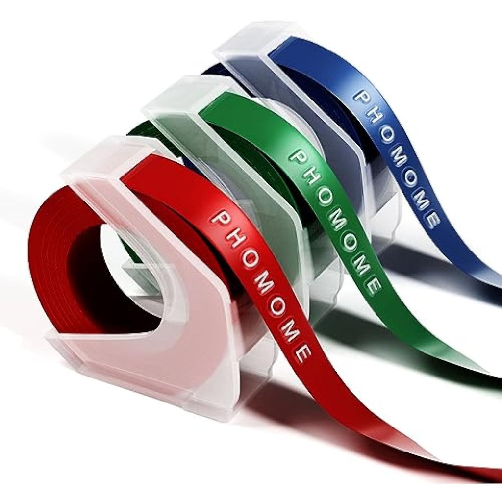 3 ม้วน 3D ลายนูน PVC เทป 9 มม.x 3 M สําหรับคู่มือ Label Maker Motex E101 Dymo 1610 1880 12965