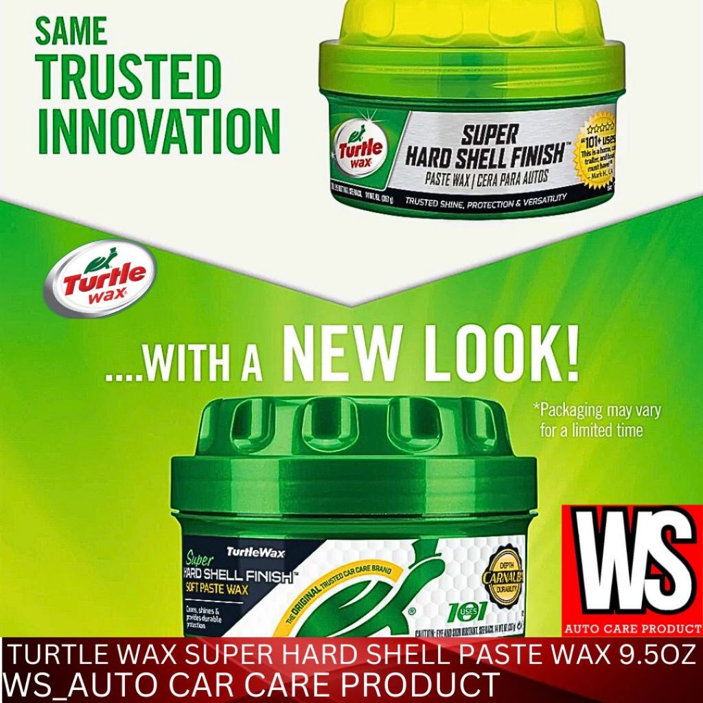Turtle Wax Super Hard Shell Paste Wax 9.5 OZ