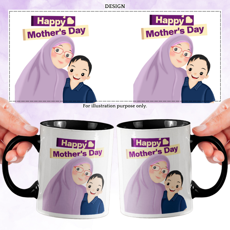 [MG24-08250] Hijab Mom Happy Mothers Day Mug