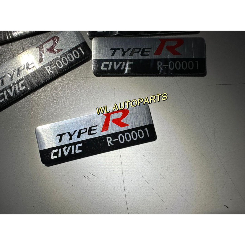Honda TYPE R EMBLEM CIVIC FK8 FD2R FL5 EK9 EP3 BADGE