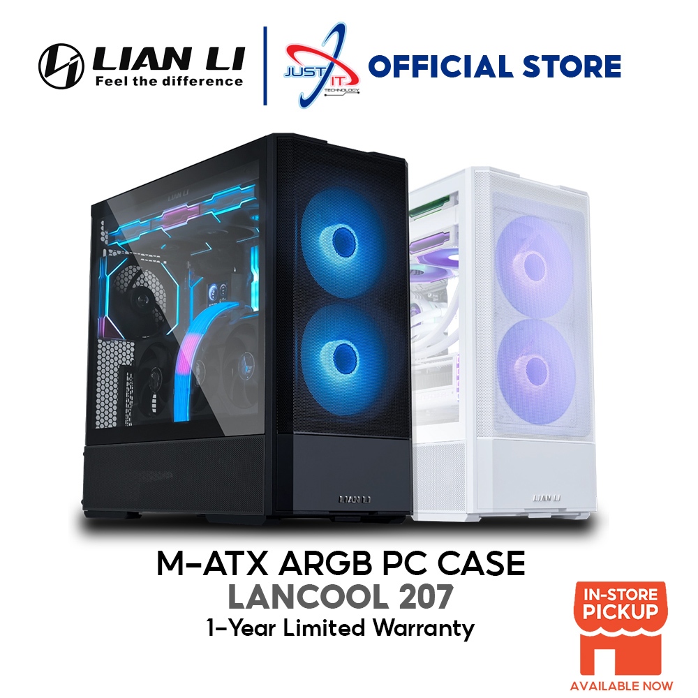 Lian LI LANCOOL 207 RGB M-ATX PC CASE (CASING) พร้อมพัดลม ARGB 2*140 มม. & 2*120 มม.