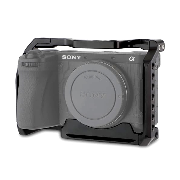 กรงกล้อง Sony A6700 Rig Mirrorless พร้อมที่ยึดรองเท้าเย็น 1/4" & 3/8 นิ้วรูเกลียวสกรู