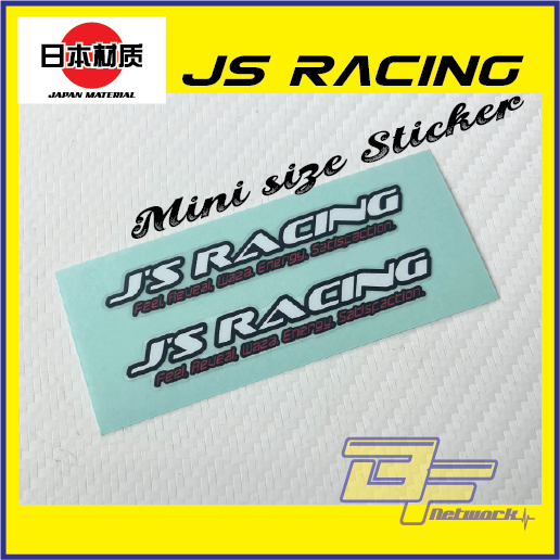 JS Racing สติกเกอร์ JDM สติกเกอร์ JS Racing Mini ขนาดสติกเกอร์ Js Racing Bar JS Racing Seat Rails