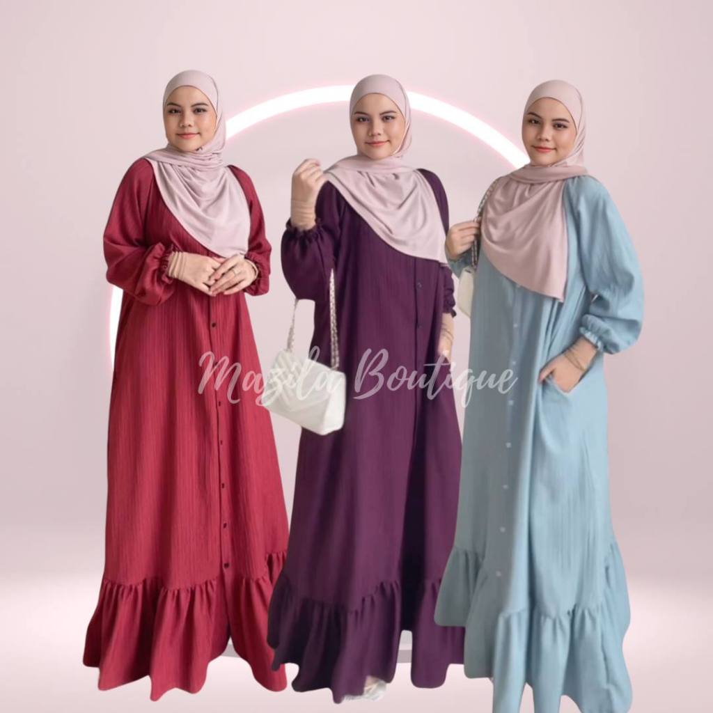 JUBAH WARDAH MUSLIMAH IRONLESS