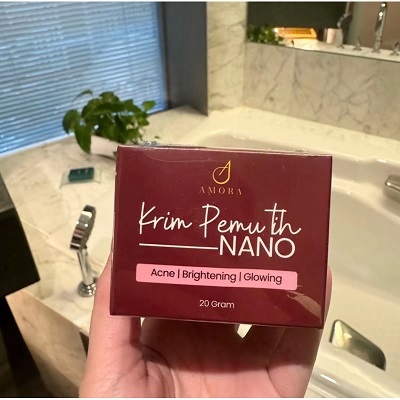 AMORA NANO WHITENING CREAM 3 IN 1 HQ 20G