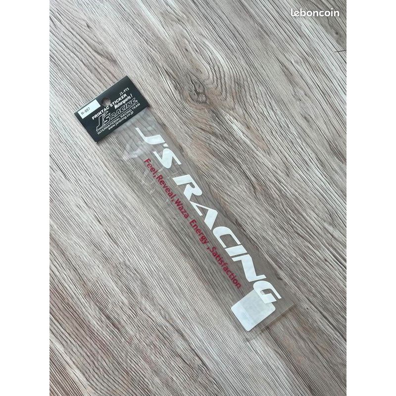 สติ๊กเกอร์ Js Racing R-897 สีขาว Js Racing