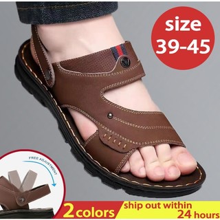 Sandal Men Light-Weight Waterproof Adjustable Beach Sandal Kasut Selipar Jahit Lelaki Dewasa 拖鞋男凉鞋