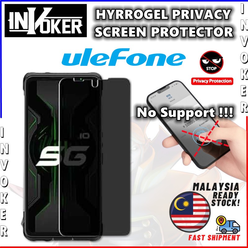 Ulefone Note 20 Pro / Note 16 Pro / Note 14 / Note 12 / 19T 19 18 18T 17 16 Pro / Hydrogel Privacy S