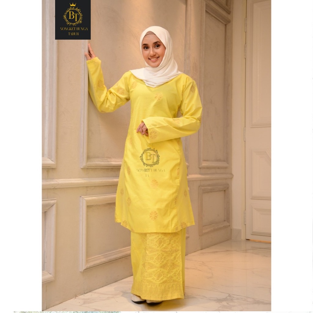 KURUNG PAHANG SIZE 3XL-8XL WOVEN SONGKET FLOWER PAHANG SHIRT