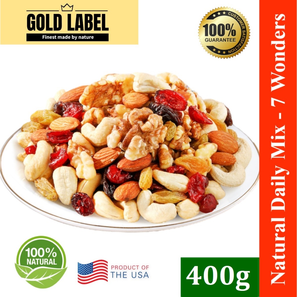 Gold Label Premium Natural Daily Mix (7 Wonders/Low Carb Trail Mix) 400g